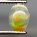 0.80Ct. Opal Oval Cabochon Multi Colours Glittering Rainbow 3D! Ethiopian Natural