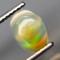 0.80Ct. Opal Oval Cabochon Multi Colours Glittering Rainbow 3D! Ethiopian Natural