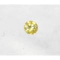 0.15Cts DIAMONDS YELLOW/SI1 **CERTIFIED**SPARKLING  WHITE COLOR NATURAL