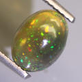 0.89Ct. Opal Oval Cabochon Multi Colours Glittering Rainbow 3D! Ethiopian Natural