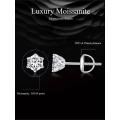 Moissanite Earrings  1.00ctw 925 Sterling Silver**GRA Certified**  VVSI/D Moissanite