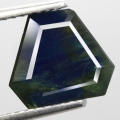 4.64Ct.  Sapphire Blue Green Bi-Color Fancy Facet Thailand Amazing! Normal Heated