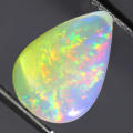 1.99Ct. Opal Oval Cabochon Best Gem Multi Colours Glittering Rainbow 3D Ethiopian