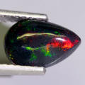 0.90Ct.  Opal Pear Cabochon  Multi Colours Glittering Rainbow 3D! Ethiopian Natural