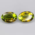1.19Ct. Tourmaline Green Yellow Bi-Color Oval Mozambique Ravishing For Jewelry!