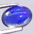0.66Ct. Opal Oval Cabochon Multi Colours Glittering Rainbow 3D! Ethiopian Natural