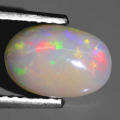 1.08Ct. Opal Oval Cabochon Best Gem Multi Colours Glittering Rainbow 3D Ethiopian