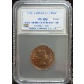 1953 Half penny Sangs PF65