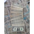 139 US one dollar notes