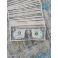139 US one dollar notes