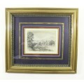European school - Charcoal sketch - A beautiful drawing! Magnificent frame!! Low price, bid now!!
