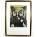 Duke Ketye (1943 - 2002) - Owl - Investment art at its finest!! Invest now!!