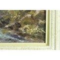 Charles Masser - Mountain scene - A beautiful old painting!! 59cm x 44cm -  Bid now!!