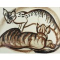 Grethe Schonken - Cats - Limited edition litho print - A beauty!! Low price!!  Bid now!