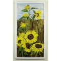 Sun flowers - A beautiful oil painting! Low price! Bid now!!