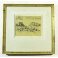 Mary Dolley - Lancers Gap Basutoland - Pencil drawing - A beautiful treasure! - Bid now!!