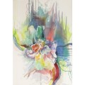 Isabel le Roux - Abstract - A magnificent investment piece!! 96cm x 67cm ! - Bid now!!