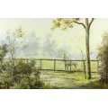 Riana Vorster - Horse in a field - A magnificent investment piece!! - Bid now!!