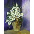 Vivienne Swanepoel - Still life flowers - Very large beauty!  99cm x 79cm ! - Bid now!!