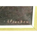 E Franken - Still life protea's - A beautiful painting! - Bid now!!