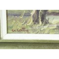 G Catty (Guiseppe Cataruzza) - Tree & river - Investment art at its finest!! Bid now!!