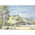 Paul Potgieter - Farmhouse in a landscape - A beautiful little treasure! - Bid now!!