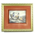Napoleonic print - A beauty! Stunning frame! - Bid now!!