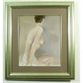 Benjamin Vandyk - Seated nude - A stunning work! - Low price! - Bid now!