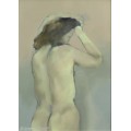 Benjamin Vandyk - Nude with hand in the hair - A stunning work! - Low price! - Bid now!