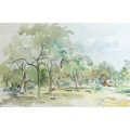H Armant - Landscape - A beautiful watercolor! Low price! - Bid now!