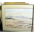 Tarronie - Diptych Landscape - A beautiful watercolor! Low price! - Bid now!