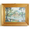 G Martise - Lake scene - A beautiful oil painting! - Low price!! - Bid now!!