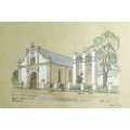 Peter Kent - Rhenish Mission Church -  Stellenbosch - Detailed limited edition print - Bid now!