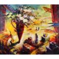 Phillip Badenhorst - Abstract - A stunning painting!! 113cm x 87cm - Bid now!! *Free courier!