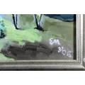 EM - Abstract landscape - A beautiful oil painting - Bid now!