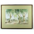 Ken Stead - Dirt road through the trees - A beauty! - Low price, bid now!