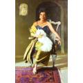 Dmitry Nikashin - A distinguished lady portrait - A large stunner!! - Stunning frame! - Bid now!!