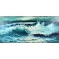 Gian Piero Garizio - Seascape - A massive and awesome painting!!  Investment art! - 120cm x 54cm