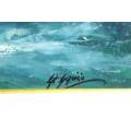 Gian Piero Garizio - Seascape - A massive and awesome painting!!  Investment art! - 120cm x 54cm