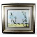 Cynthia Ball - Landscape with Tall Trees - A stunner! - Bid now!