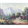 Gino Fasciotti - Landscape - Beautiful investment painting! - Bid now! * Free Courier *