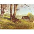 K Rose Innes - Autumn landscape - A beautiful painting!! Bid now, low price!!