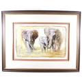 Elephants - A beautiful large print!! Giveaway price! Bid now!