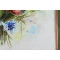 Henk - Still life flowers - A beautiful watercolor! - Low price!! Bid now!