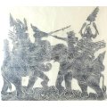Elephant print on rice paper - A beautiful work! - Bid now!!