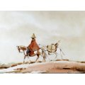 Nerine Desmond - Basotho horse rider - A beautiful painting!! - Bid now!!