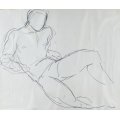 Simmens - Nude - Pen / Ink on paper - Stunning art at its finest! - Bid now!!
