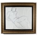 Simmens - Nude - Pen / Ink on paper - Stunning art at its finest! - Bid now!!