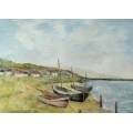 Mary Bell - Fishing boats - 1966 - Beautiful art! Bid now!