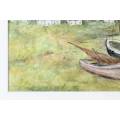 Mary Bell - Fishing boats - 1966 - Beautiful art! Bid now!